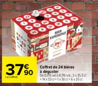 Carrefour Coffret de 24 bières à déguster offre