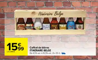 Carrefour Coffret de bières itinéraire belge offre