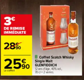 Coffret scotch whisky single malt GLENFIDDICH