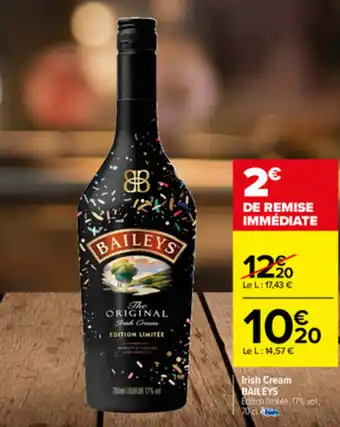 Carrefour Irish cream BAILEYS offre