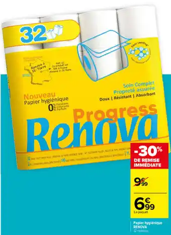 Carrefour Papier hygiénique RENOVA offre
