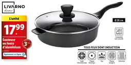 Lidl LIVARNO home Sauteuse en fonte d'aluminium offre