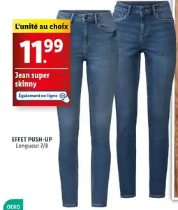 Lidl Jean super skinny offre