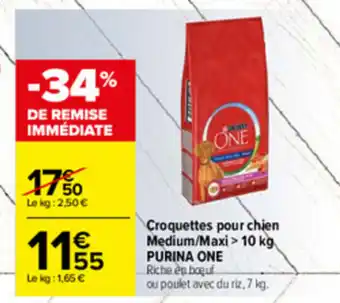 Carrefour Croquettes pour chien medium offre