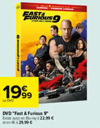 DVD "fast & furious 9"