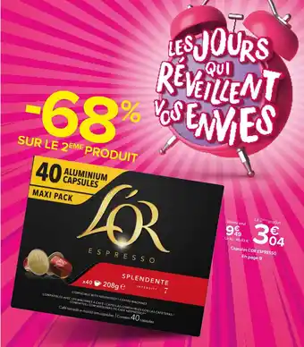 Capsules l'or espresso
