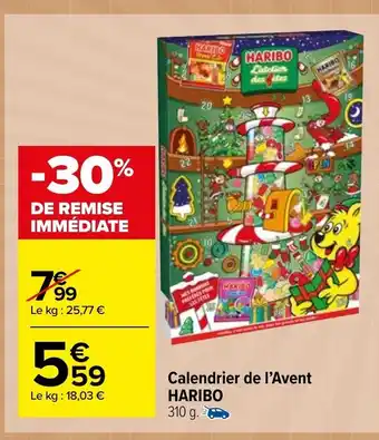 Carrefour Market Calendrier de l'avent HARIBO offre