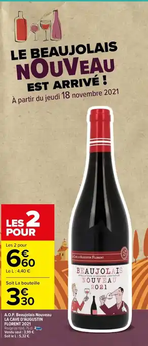 Carrefour Market A.O.P. beujolais nouveau offre