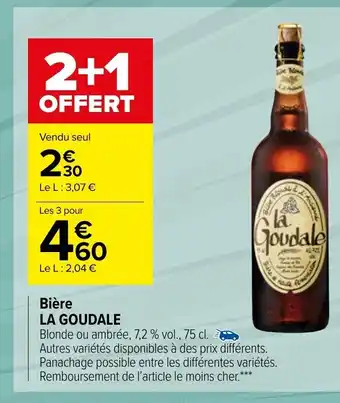 Carrefour Market Bière LA GOUDALE offre