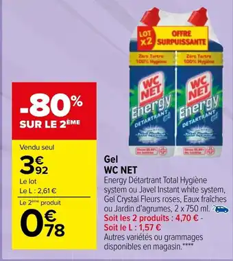Carrefour Market Gel Wc Net offre