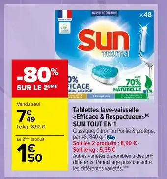 Carrefour Market Tablettes lave-vaisselle Efficace & Respectueux offre