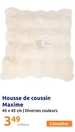 Action Housse de coussin Maxime offre