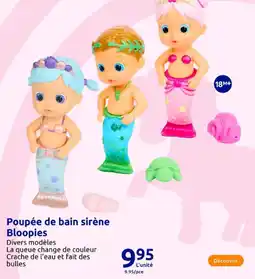Action Bloopies Poupée de bain sirène offre