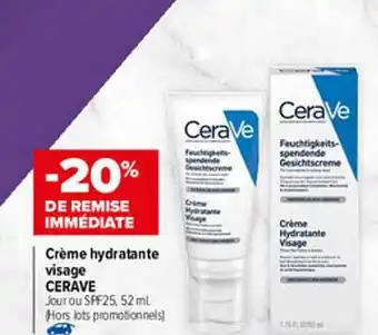 Carrefour Crème Hydratante Visage Cerave offre