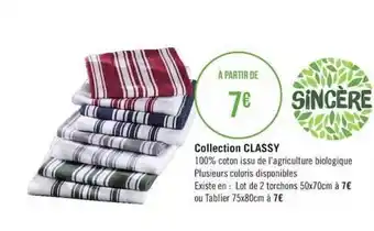 Casino Supermarchés Collection Classy Sincère offre