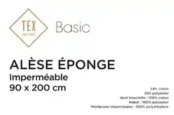 Carrefour Market TEX BASIC Alèse éponge imperméable offre