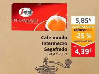 Colruyt Café Moulu Intermezzo Segafredo offre