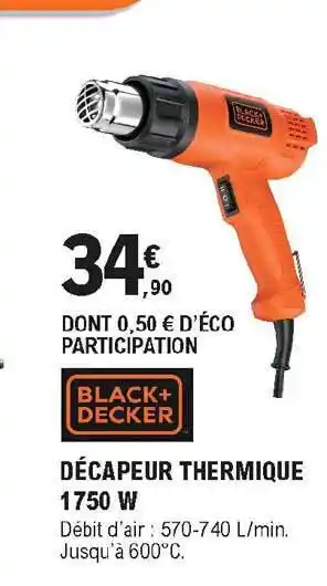 E.Leclerc Brico Décapeur Thermique Black+decker offre