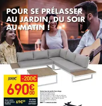 Weldom Salon Bas De Jardin San Diego offre