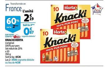 Auchan Knacki Herta offre