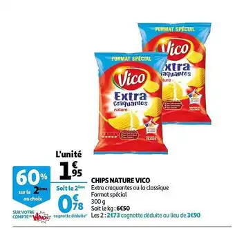 Auchan Chips Nature Vico offre