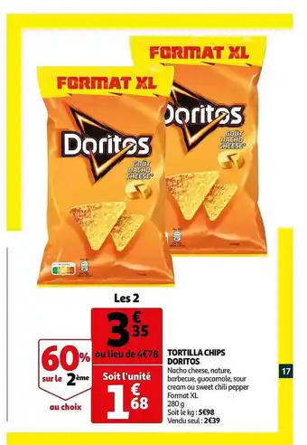 Auchan Tortilla Chips Doritos offre