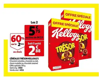 Auchan Céréales Trésor Kellogg's offre