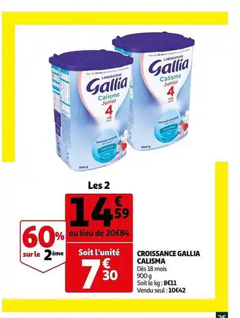 Auchan Croissance Gallia Calisma offre