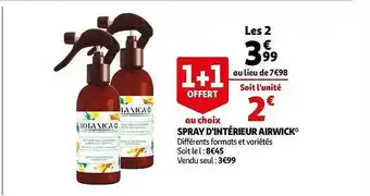 Auchan Spray D'intérieur Airwick offre