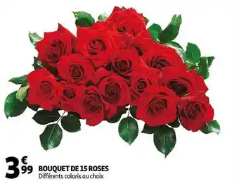 Auchan Bouquet De 15 Roses offre