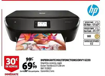 Auchan Imprimante Multifonctions Envy 6220 Hp offre