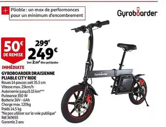 Gyroboarder Draisienne Pliable City Ride