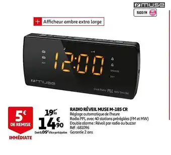 Radio Réveil Muse M-185 Cr