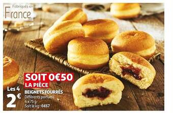 Auchan Beignets Fourrés offre