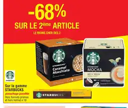 Migros STARBUCKS Sur la gamme offre