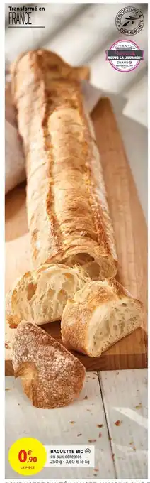 Intermarché Express Baguette Bio offre