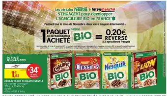 Intermarché Express Céréales Bio Chocapic Nestlé offre