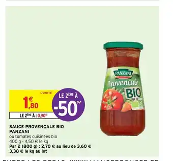 Sauce Provencale Bio Panzani
