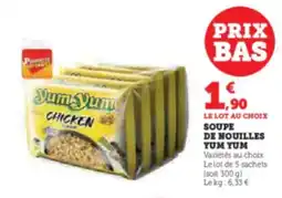 Super U YUM YUM Soupe de nouilles offre