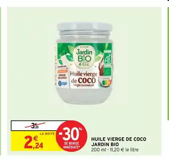 Intermarché Express Huile Vierge De Coco Jardin Bio offre