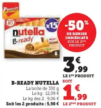 Hyper U NUTELLA B-ready offre