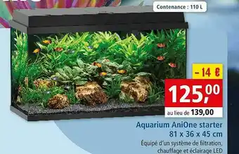 Aquarium AniOne Starter 81 X 36 X 45 Cm