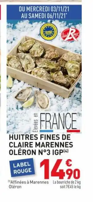 Huitres Fines De Claire Marennes Oléron
