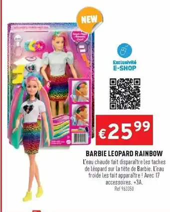 Trafic Barbie Leopard Rainbow offre
