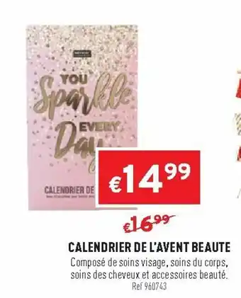 Trafic Calendrier De L'Avent Beaute offre