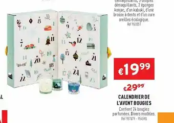 Calendrier De L'Avent Bougies