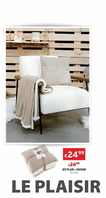Trafic Set Plaid + Coussin offre