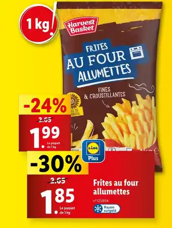 Lidl Harvest Basket Frites au four allumettes offre