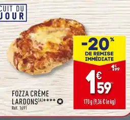 ALDI Fozza Crème Lardons offre