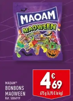 ALDI MAOAM Bonbons maoween offre